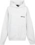 Balenciaga Witte Katoenen Hoodie voor Vrouwen Wit Dames - Thumbnail 1