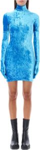 Balenciaga Women& Clothing Dress Cyclade Blue Aw22 Blauw Dames