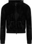 Balenciaga Zwarte hoodie met ritssluiting en strass detail Zwart Heren - Thumbnail 1