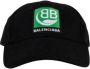 Balenciaga Zwarte katoenen pet met groen logo embleem Zwart Heren - Thumbnail 1
