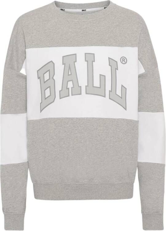 Ball Grijze Sweatshirt met Coole Voorkant Print Gray Dames