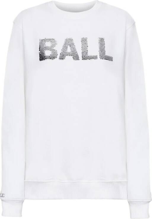 Ball Witte Sweatshirt D. Hampton 50400023 White Dames