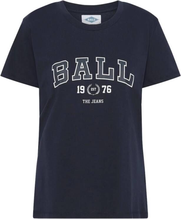 Ball J. Elway T-Shirt Blauw Dames
