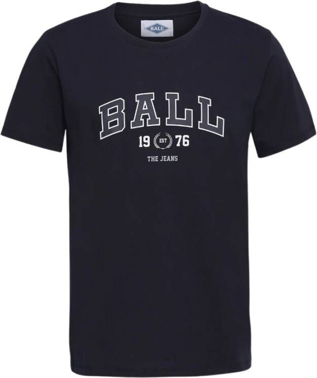 Ball J. Elway T-Shirt Blauw Heren