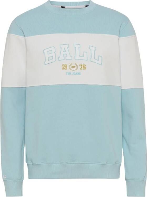 Ball Blauwe Sweatshirt met Geborduurd Logo Blue Dames