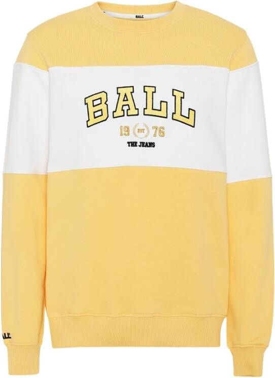 Ball Zonsondergang Sweatshirt J. Montana Stijl Yellow Dames