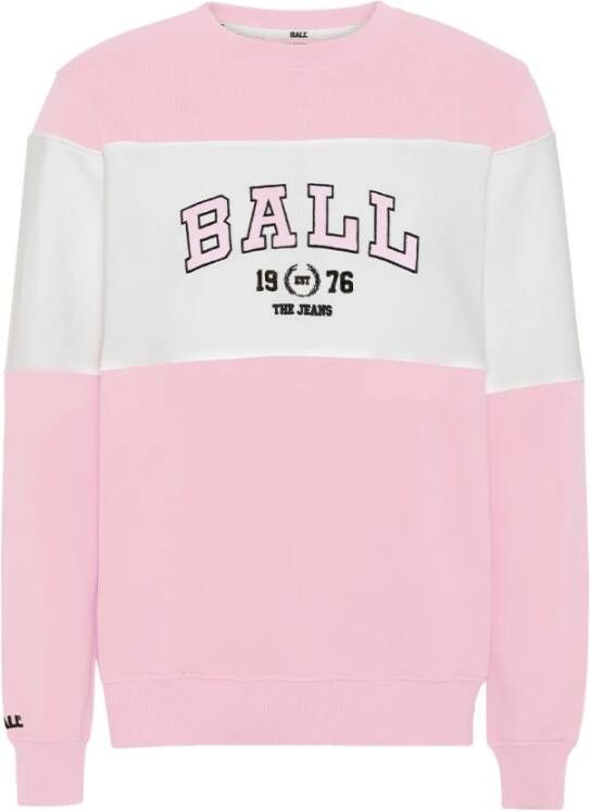 Ball Gezellige Sweatshirt met Geborduurd Logo Multicolor Dames