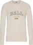 Ball Off White Gebreide Trui met Border Details Beige - Thumbnail 1