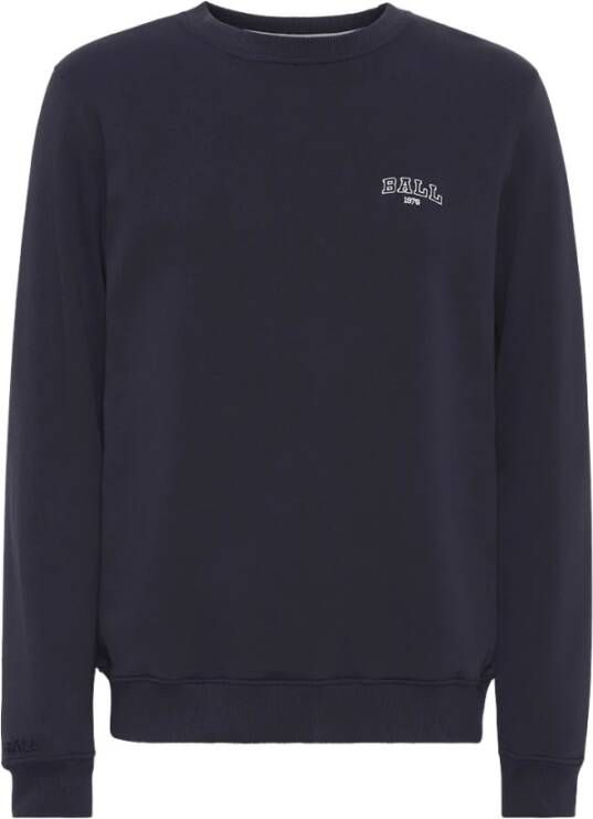 Ball Midnight Sweatshirt met Geborduurd Detail Blue Dames