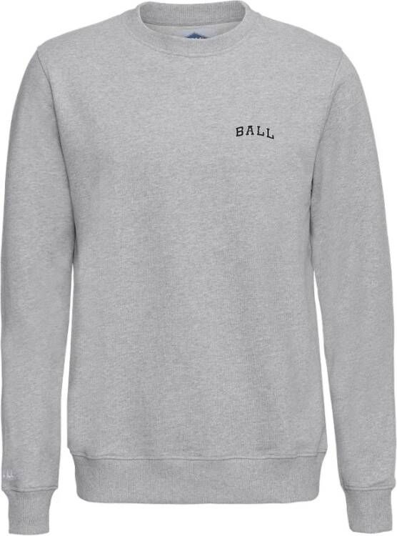 Ball Relaxed Fit Sweatshirt met Geborduurd Detail Gray Dames