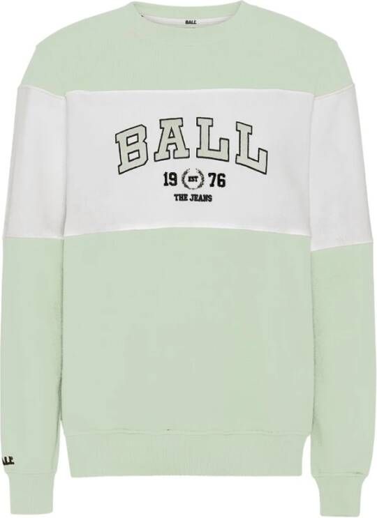 Ball Mint Sweatshirt met Geborduurd Logo Green Dames