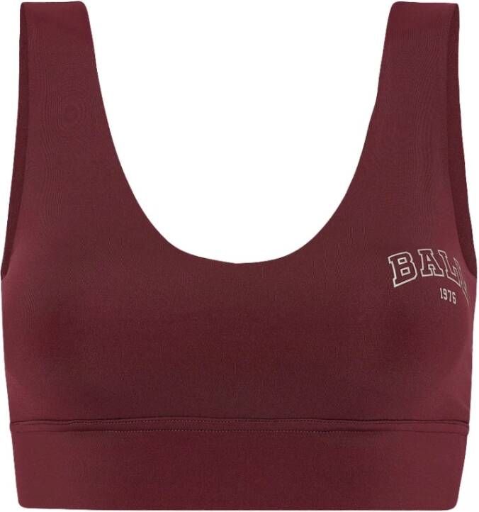 Ball Sportieve Bordeaux Top met Brede Bandjes Brown Dames