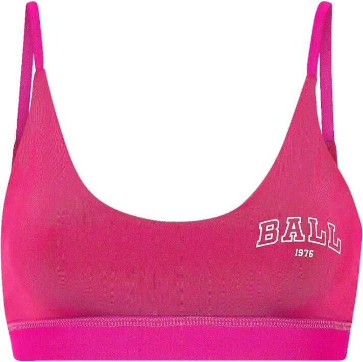 Ball Sport Top Bright Pink Verstelbare Bandjes Pink Dames