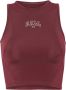 Ball Sportieve Bordeaux Top met Logo Print Brown Dames - Thumbnail 1