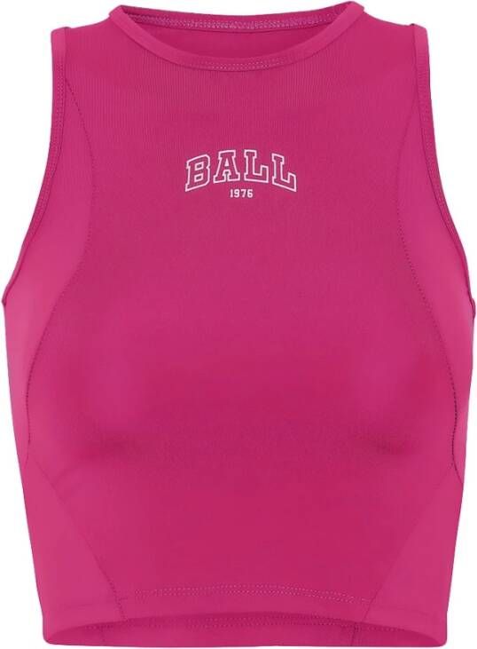 Ball Heldere roze sportieve top Pink Dames