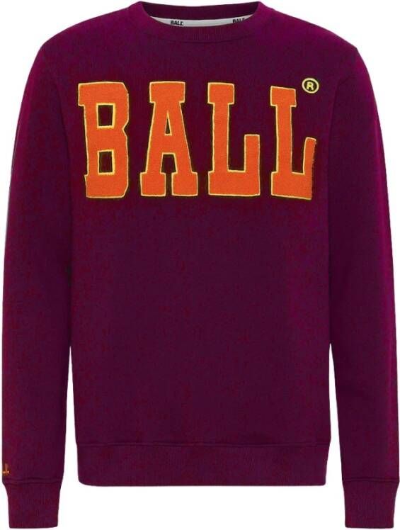 Ball Magenta Geborduurde Sweatshirt Red Dames