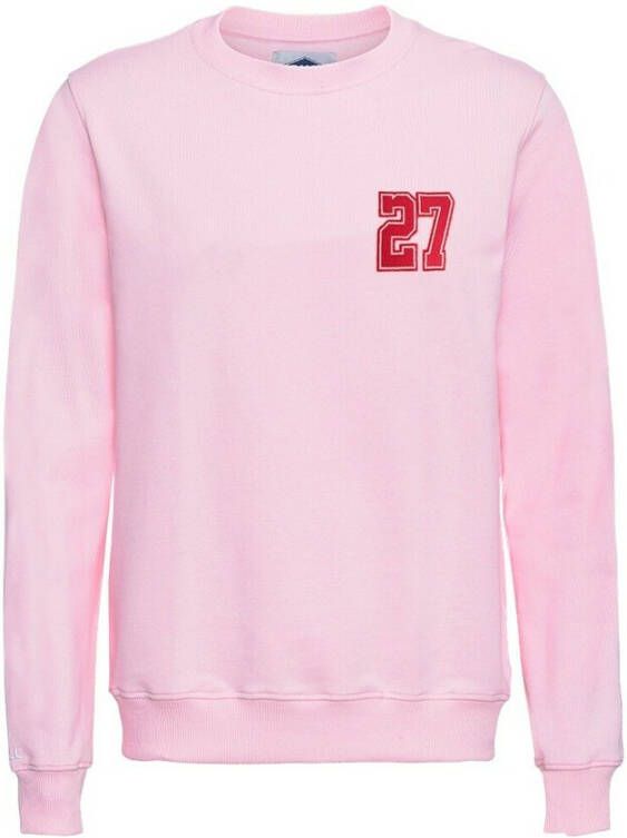 Ball Gezellige Milkshake Sweatshirt met Geborduurd Detail Pink Dames