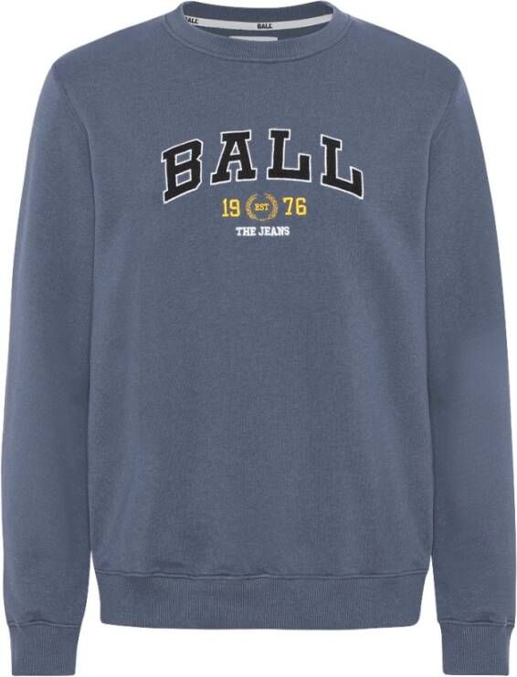 Ball Blauwe Sweatshirt met Geborduurd Logo Blue Dames