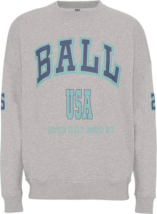 Ball Sweatshirt Original D. Adams Grijs Heren
