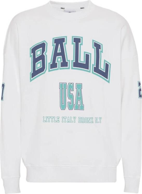 Ball Sweatshirt Original D. Adams Wit Dames
