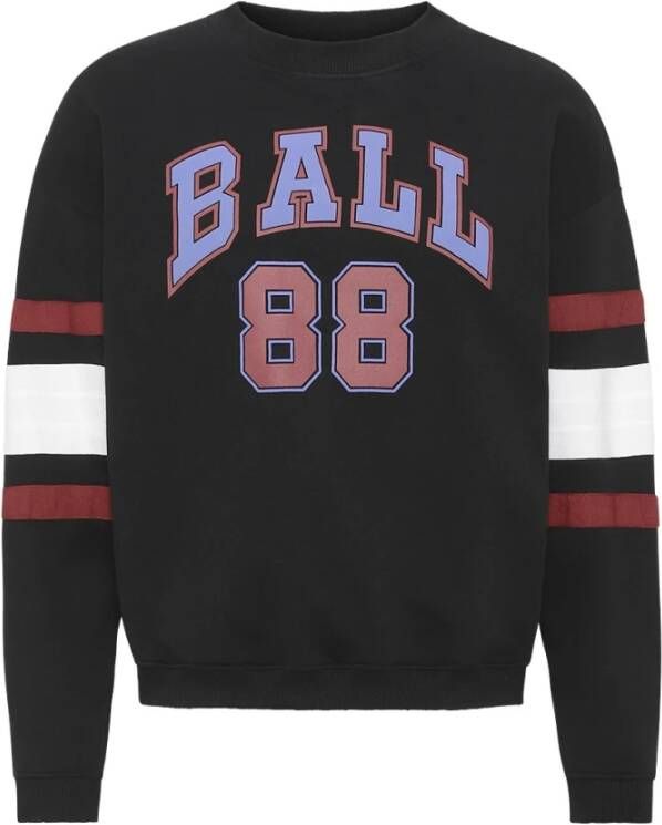 Ball Sweatshirt Retro 88 Zwart Heren