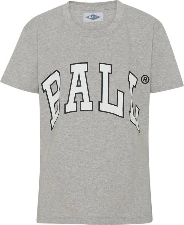 Ball R. David Dames T-Shirt Top Gray Dames