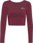 Ball Stijlvolle Sport Sweatshirt Bordeaux Red Dames - Thumbnail 1