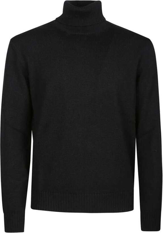 Ballantyne Klassieke Turtle Neck Sweater Zwart Heren