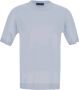 Ballantyne Knit Crew Neck T-Shirt Blauw Heren - Thumbnail 1