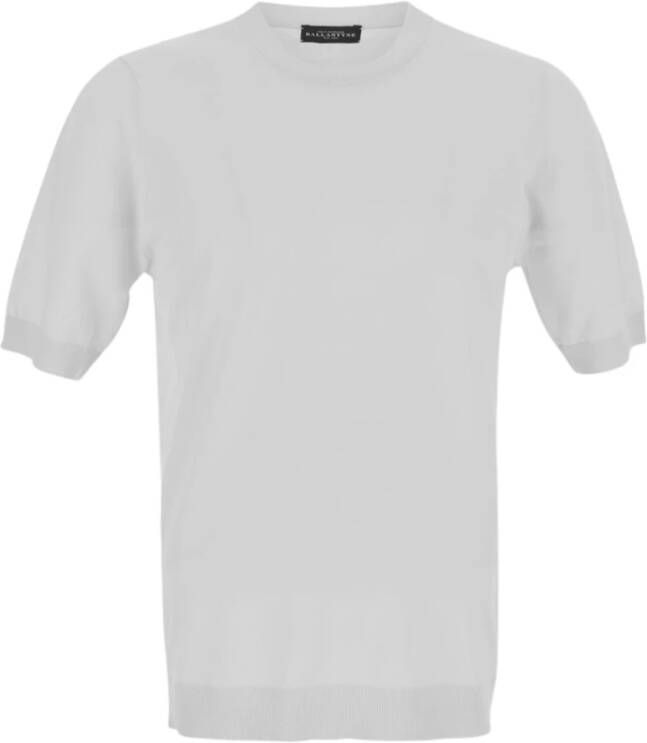 Ballantyne Knit Crew Neck T-Shirt White Heren