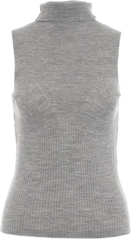 Ballantyne Comfortabele Grijze Gebreide Vest voor Dames Grijs Dames