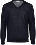 Ballantyne Navy effen trui Zwart Heren - Thumbnail 1