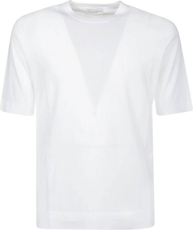 Ballantyne T-shirt vlakte Wit Heren