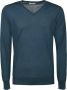 Ballantyne V-hals trui vlak Blauw Heren - Thumbnail 1