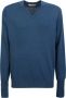 Ballantyne V-neck cashmere pullover van Blauw Heren - Thumbnail 1