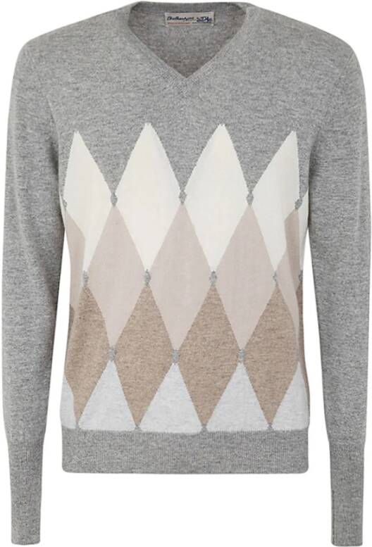 Ballantyne V-neck Knitwear Meerkleurig Heren