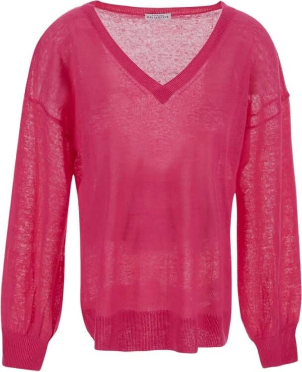 Ballantyne V-neck Knitwear Roze Dames