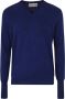 Ballantyne Velvet V Neck Pullover Blauw Heren - Thumbnail 1