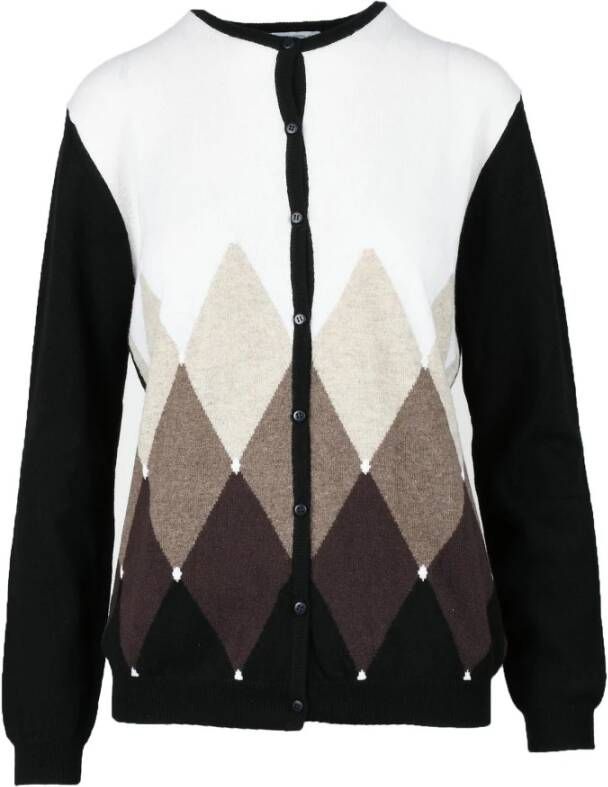 Ballantyne Witte Beige Cardigan voor Vrouwen Wit Dames