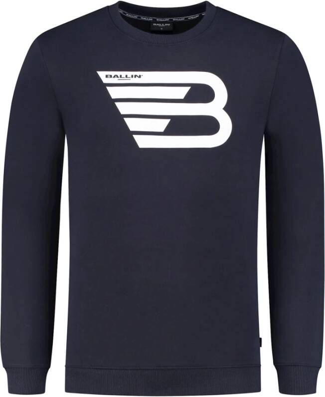 Ballin Amsterdam Heren Slim Fit Original Sweater -blauw Blue Heren - Foto 2