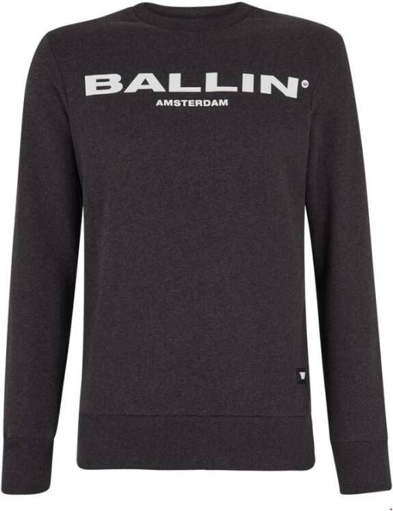 Ballin Amsterdam sweater antraciet Grijs Heren