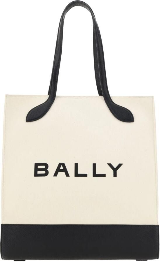 Bally Shoppers & Totes Bar Keep On Logo Tote Bag in beige - Foto 3