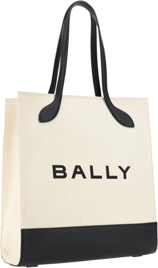 Bally Shoppers & Totes Bar Keep On Logo Tote Bag in beige - Foto 6