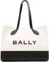 Bally Bar Logo-Print Tote Bag Wit Dames - Thumbnail 1