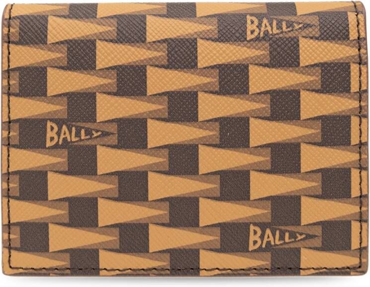 Bally Kaarthouder met logo Bruin Heren