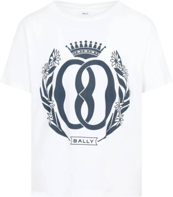 Bally Katoenen T-shirt voor heren Upgrade je casual garderobe White Heren