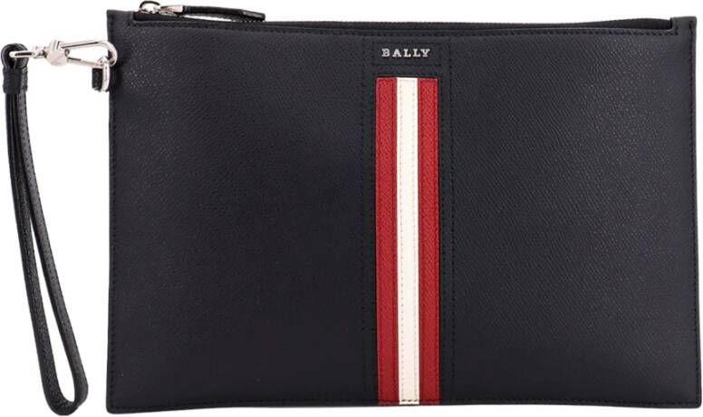 Bally Leren Heren Clutch Stijlvol en Functioneel Zwart Heren