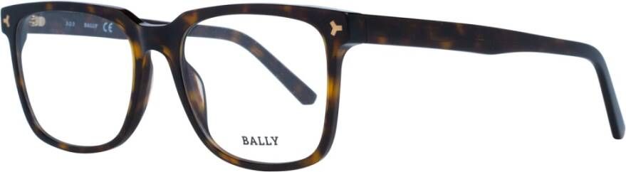 Bally Bruine Vierkante Plastic Optische Brillen voor Mannen Brown Heren