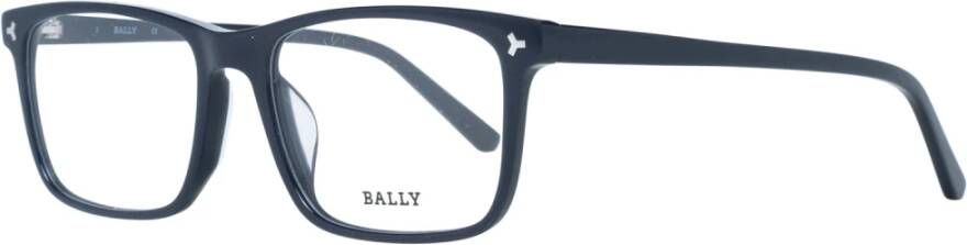 Bally Zwarte Plastic Rechthoekige Optische Brillen voor Mannen Black Heren
