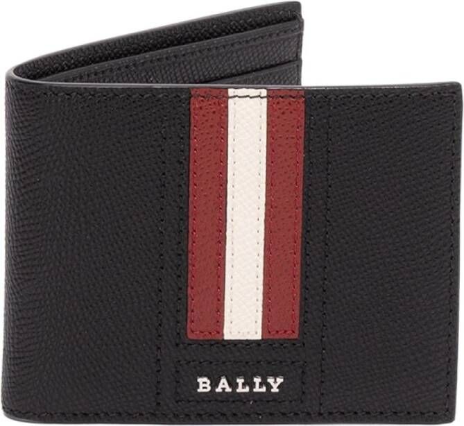 Bally Smalle Leren Portemonnees Zwart Heren